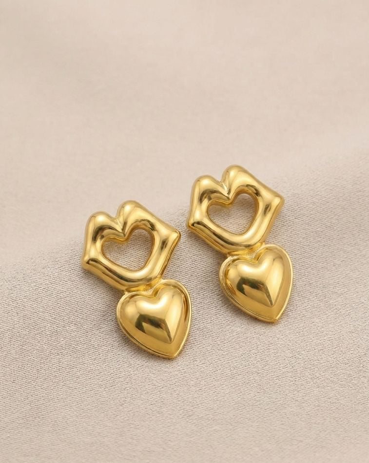 Orecchini "Cascata di Cuori"