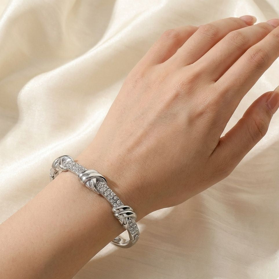 Bracciale Rigido Diamond Twist