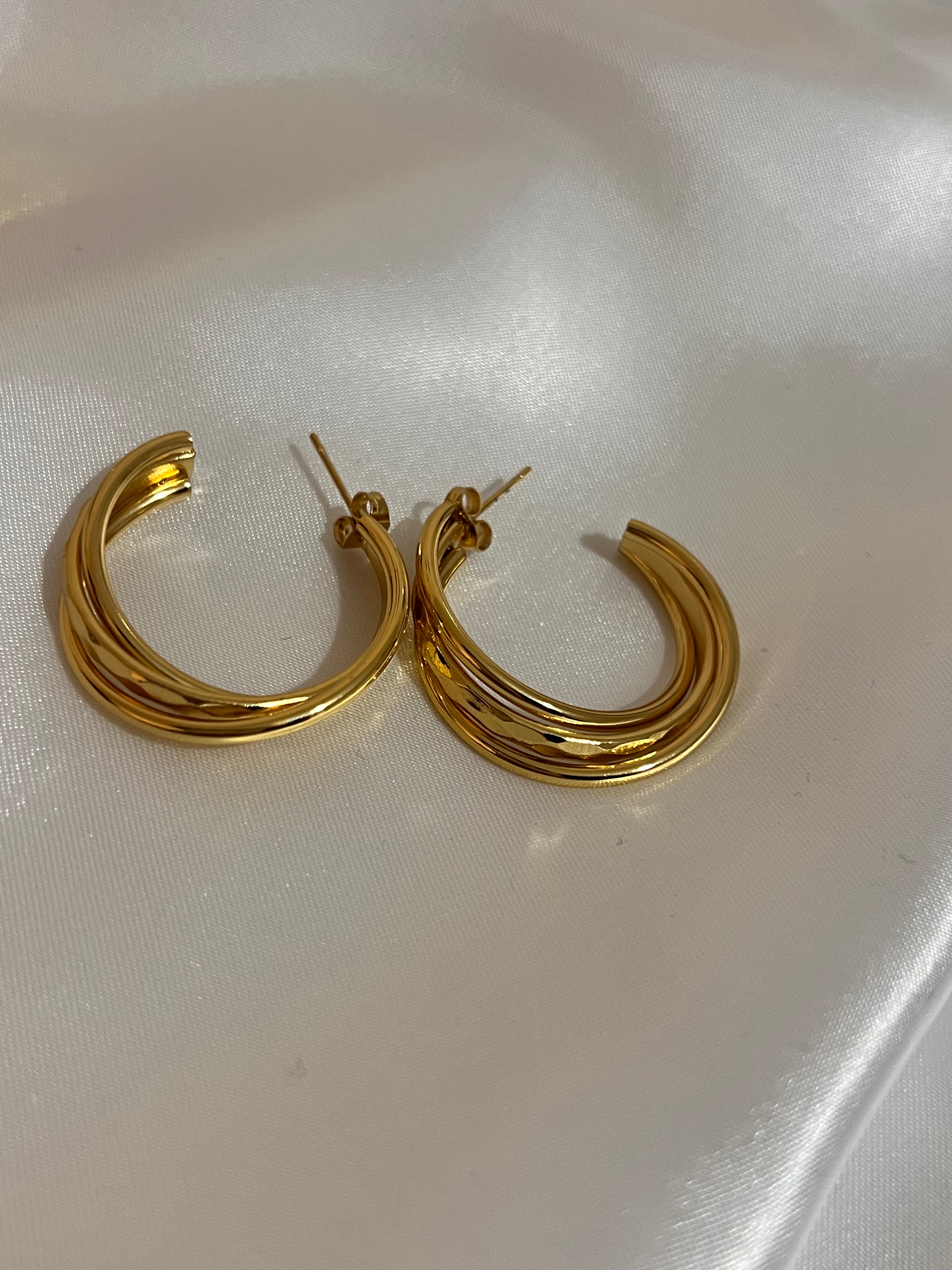 Orecchini Golden Trio