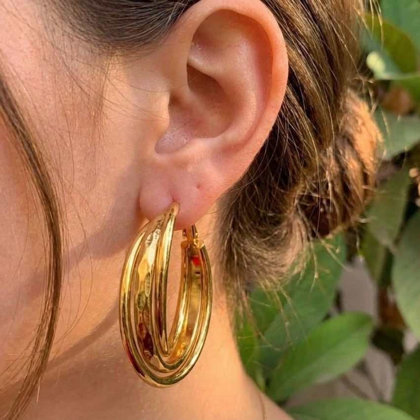 Orecchini Golden Trio